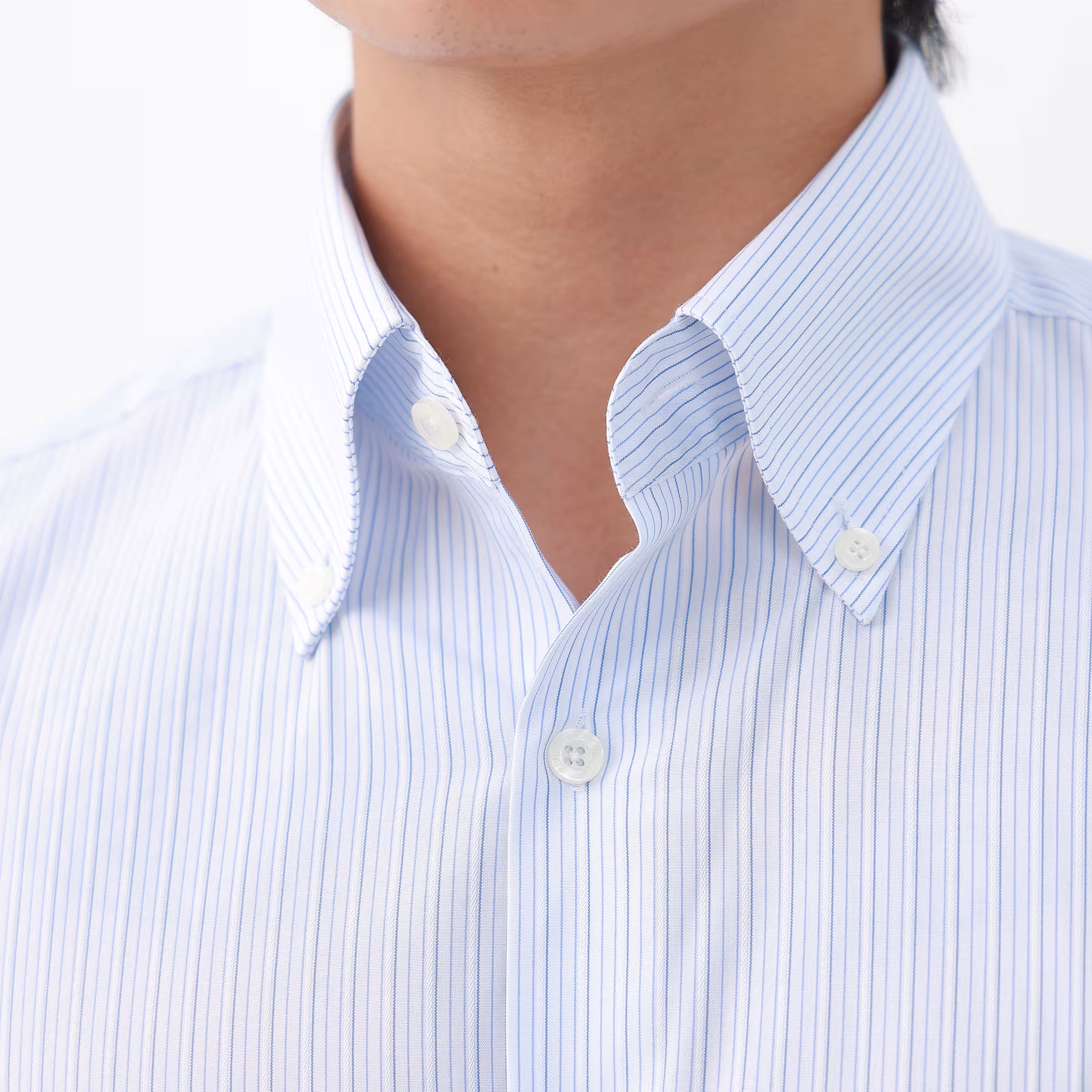 ÁO SƠ MI KẺ SỌC CỔ BUTTON DOWN