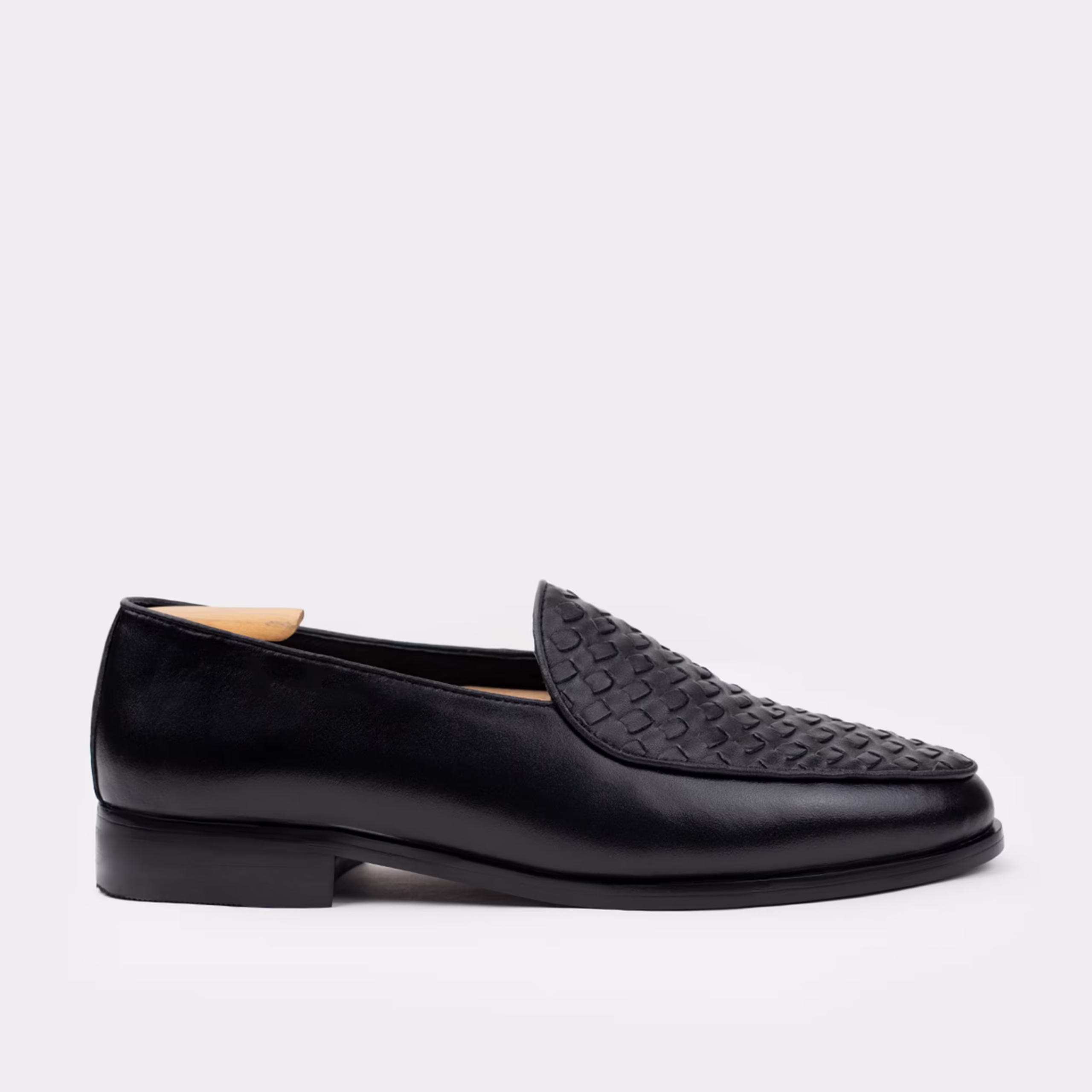 WOVEN LEATHER LOAFER